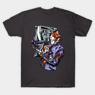 Tiger Hip Hop Illustration T-Shirt